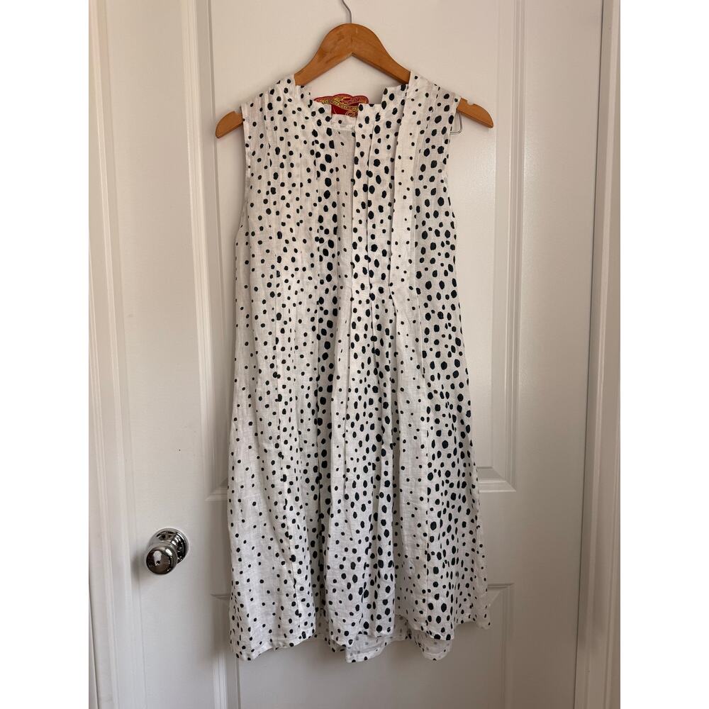 Banana Blue Label Australia Grey Linen Lagenlook Dress Small 400$ Boho Spring